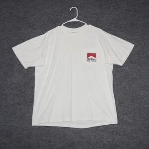 Vintage Marlboro Team Penske T Shirt Mens XL White Good Toronto 95 Racing Pocket